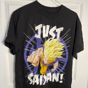 Dragon Ball Z 'Just Saiyan' T-Shirt, 100% cotton, size medium